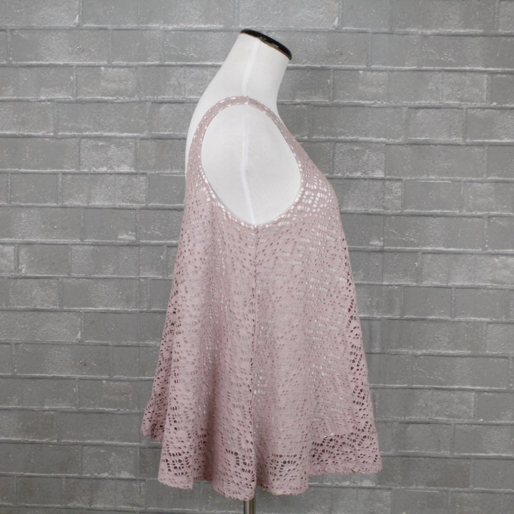 Anthro Deletta Purple Eyelet Tank Top - Picture 4 of 12